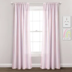 Kids' Rainbow Sheer Rod Pocket With Lining Single Window Curtain Panel Rainbow/White - Lush Décor 13 Kids' Rainbow Sheer Rod Pocket With Lining Single Window Curtain Panel Rainbow/White - Lush Décor -Lush Decor Store GUEST 73c4d1be 6fe0 4b42 9289 a31ba8242a03