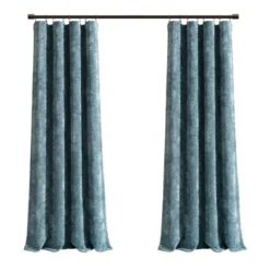 Lush Décor Aspen Luxury Velvet Chenille Window Curtain Panel Dusty Blue Single 52x84 -Lush Decor Store GUEST 7497b51f d62b 4f3e 8027 af4b01f3f523