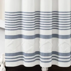 72"x72" Urban Diamond Striped Woven Tufted Eco Friendly Recycled Cotton Shower Curtain - Lush Décor 9 72"x72" Urban Diamond Striped Woven Tufted Eco Friendly Recycled Cotton Shower Curtain - Lush Décor -Lush Decor Store GUEST 78c4318d 8caa 44aa b89e 4ec11eb8eeb7