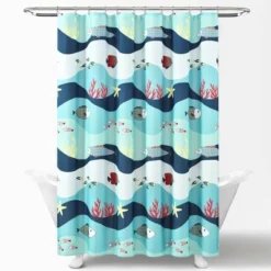72"x72" Kids' Sea Life Shower Curtain Blue - Lush Décor -Lush Decor Store GUEST 79567983 9c4e 4867 98c9 8e107f07202d