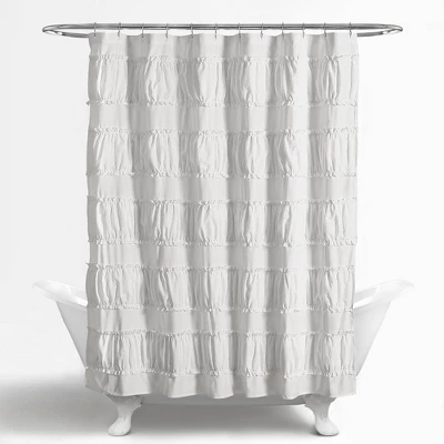 Nova Ruffle Shower Curtain - Lush Décor 5 Nova Ruffle Shower Curtain - Lush Décor - Image 3