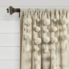 Boho Pom Pom Tassel Linen Window Curtain Panel - Lush Décor