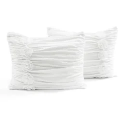 King 3pc Darla Comforter & Sham Set White - Lush Décor: OEKO-TEX Certified, Polyester Fill, Ruched Design 10 King 3pc Darla Comforter & Sham Set White - Lush Décor: OEKO-TEX Certified, Polyester Fill, Ruched Design -Lush Decor Store GUEST 7e7b7984 ccd6 46e8 a3e4 f870872c1d7e 1