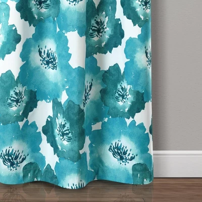 Julie Floral Insulated Grommet Blackout Window Curtain Panels - Lush Décor 4 Julie Floral Insulated Grommet Blackout Window Curtain Panels - Lush Décor - Image 2