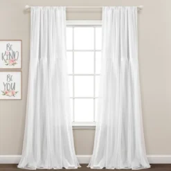 Set Of 2 (84"x40") Tulle Skirt Solid Window Curtain Panels - Lush Décor -Lush Decor Store GUEST 811c1d5a 2328 45c9 aea2 f6b5592e6726