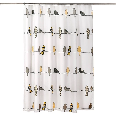 Rowley Birds Shower Curtain - Lush Décor 11 Rowley Birds Shower Curtain - Lush Décor - Image 9