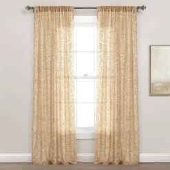 52"x84" Ballgown Glam Sparkle Sequins Window Curtain Panel - Lush Décor 15 52"x84" Ballgown Glam Sparkle Sequins Window Curtain Panel - Lush Décor -Lush Decor Store GUEST 8300e126 dfd2 4688 ae28 b0c19b7b4a7a