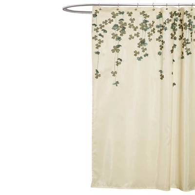 Flower Drops Shower Curtain - Lush Décor 6 Flower Drops Shower Curtain - Lush Décor - Image 4