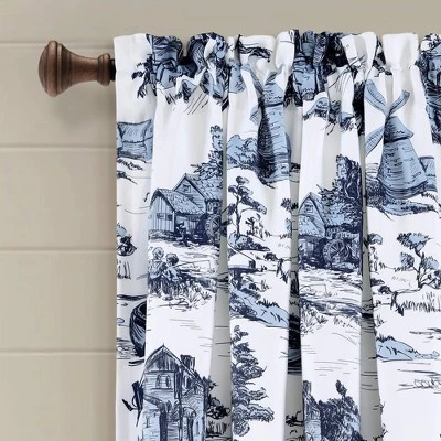 Set Of 2 French Country Toile Light Filtering Window Curtain Panels - Lush Décor 3 Set Of 2 French Country Toile Light Filtering Window Curtain Panels - Lush Décor