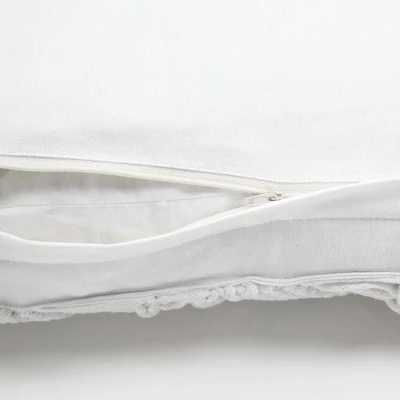 13"x20" Oversize Studio Chevron Macrame Lumbar Throw Pillow Cover With Fringes - Lush Décor 6 13"x20" Oversize Studio Chevron Macrame Lumbar Throw Pillow Cover With Fringes - Lush Décor - Image 4