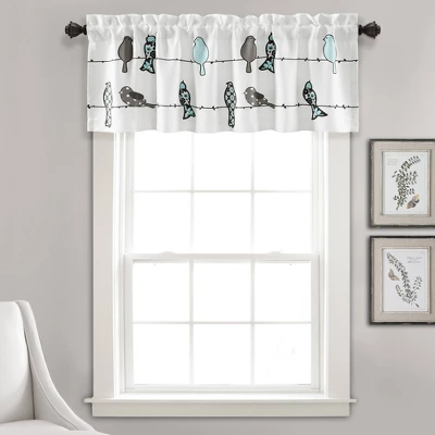 18"x52" Rowley Birds Light Filtering Valance - Lush Décor 7 18"x52" Rowley Birds Light Filtering Valance - Lush Décor - Image 5