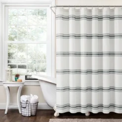 Farmhouse Striped Shower Curtain - Lush Décor -Lush Decor Store GUEST 8a2f2856 8205 42e2 8b5a d6369befa7af