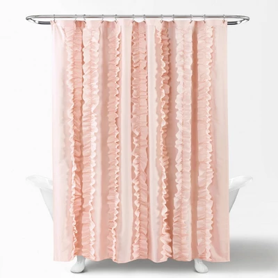 Belle Shower Curtain Blush - Lush Décor 3 Belle Shower Curtain Blush - Lush Décor