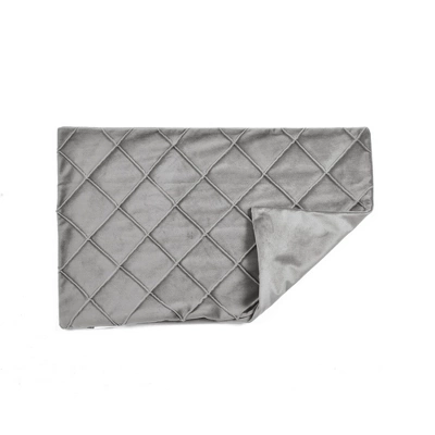 Oversize Velvet Diamond Pin Tuck Family-Friendly Pillow Cover - Lush Décor 7 Oversize Velvet Diamond Pin Tuck Family-Friendly Pillow Cover - Lush Décor - Image 5