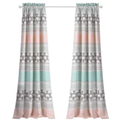 Elephant Striped Window Curtain Panels - Lush Décor -Lush Decor Store GUEST 8c18f77f 5335 4470 828c 9a2f6ee62214