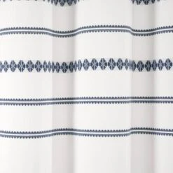 72"x72" Breezy Chic Tassel Jacquard Eco-Friendly Recycled Cotton Shower Curtain Navy - Lush Décor 6 72"x72" Breezy Chic Tassel Jacquard Eco-Friendly Recycled Cotton Shower Curtain Navy - Lush Décor -Lush Decor Store GUEST 8c37b548 8919 48a8 8230 e79219826310