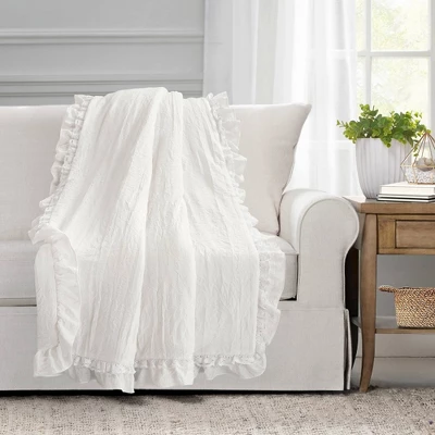 Lush Décor Ella Lace Ruffle Baby Throw Blanket 3 Lush Décor Ella Lace Ruffle Baby Throw Blanket