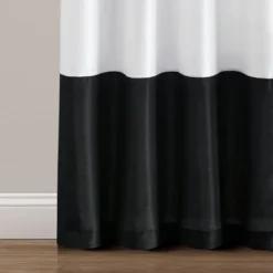 Lush Décor Milione Fiori Window Curtain Panels White/Black 42X84 Set -Lush Decor Store GUEST 91aeb8ef a2f8 4e60 a245 e8605170b73d