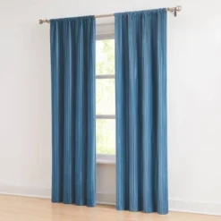38"x34" Lush Decor Glam Pleated Velvet Light Filtering Window Curtain Panels Blue Pair -Lush Decor Store GUEST 921d2e87 7004 4b80 9ff1 214d8f9deecd 1
