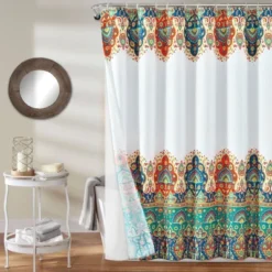 14pc Bohemian Meadow Shower Curtain With Peva Lining And Rings Set - Lush Décor -Lush Decor Store GUEST 93ac9cda 0d7c 413c a2e5 6e671d06b6ad