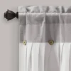18"x52" Farmhouse Linen Button Window Valance - Lush Décor -Lush Decor Store GUEST 962b2e46 5132 4ca5 9c08 658eae971ed3