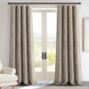Lush Décor Aspen Luxury Velvet Chenille Window Curtain Panel Neutral Single 52x84