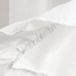 52"x18" Linen Ruffle Window Valance White - Lush Décor -Lush Decor Store GUEST 9969e143 812f 4acd a2ee 2f76ff3fe654