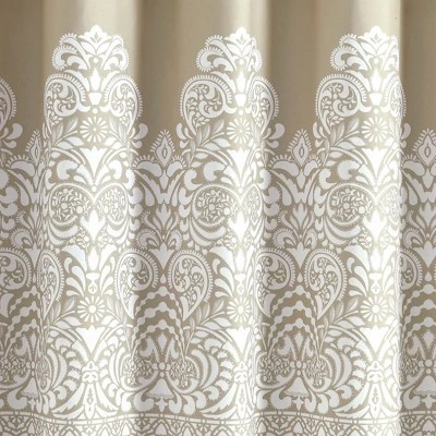 72"x72" Boho Medallion Shower Curtain Neutral - Lush Decor 4 72"x72" Boho Medallion Shower Curtain Neutral - Lush Decor - Image 2