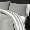 Plush Stripe Comforter Set Gray - Lush Décor