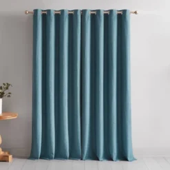 52"x84" Lush Decor Meena Slub 100% Blackout Window Curtain Panels Blue Pair -Lush Decor Store GUEST 9cbc8db4 5735 46ff 86ff 26504abf4090