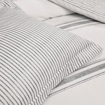 Lush Décor Farmhouse Stripe Reversible Duvet Set 6 Lush Décor Farmhouse Stripe Reversible Duvet Set - Image 4