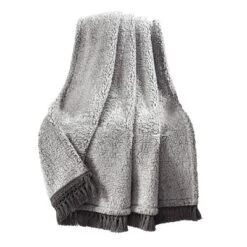 50"x60" Faux Shearling With Tassel And Fringe Throw Blanket - Lush Décor -Lush Decor Store GUEST 9e1da4b4 91ea 4855 911a 567403a2861d