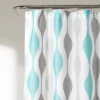 Mid-Century Geo Shower Curtain - Lush Décor