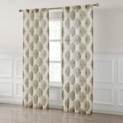 37"x84" Lush Decor Sofia Flower Block Bouquet Linen Textured Window Curtain Panels Clay/Teal Pair -Lush Decor Store GUEST a618a4f1 01e8 4513 a4e1 39b83c5d3379