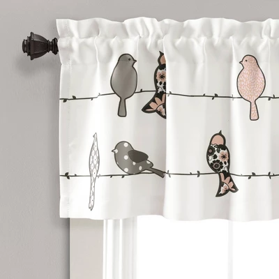 18"x52" Rowley Birds Light Filtering Valance - Lush Décor 3 18"x52" Rowley Birds Light Filtering Valance - Lush Décor