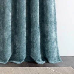 Lush Décor Aspen Luxury Velvet Chenille Window Curtain Panel Dusty Blue Single 52x84 -Lush Decor Store GUEST a84853a1 db2e 4d9b a1f7 424c483caf57