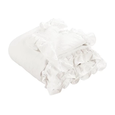 Lush Décor Ella Lace Ruffle Baby Throw Blanket 9 Lush Décor Ella Lace Ruffle Baby Throw Blanket - Image 7