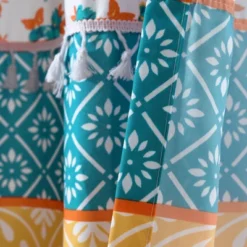 2pk 42"x84" Light Filtering Emily Boho Stripe Curtain Panels Turquoise Blue - Lush Décor -Lush Decor Store GUEST ab449dc7 ca75 4a8c 9082 b50a52801f6e