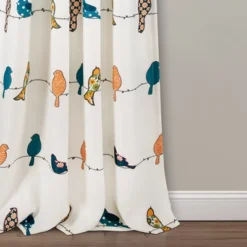 Lush Décor Rowley Birds Light Filtering Window Curtain Panels Multi 52x95+2 Set -Lush Decor Store GUEST ac10d9af 2dbf 42ec 8016 94ff394623c4