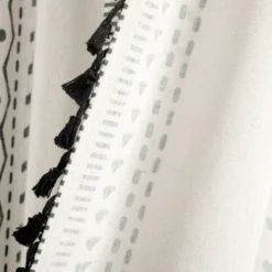 Lush Decor Hygge Boho Stripe Tassel Window Curtain Panels Black/White 52X84 Set -Lush Decor Store GUEST ae53fffd f864 47fc 888b b406a14aad8d