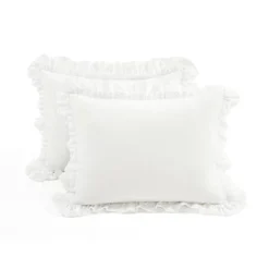 Lush Decor 3pc Ella Ruffle Comforter Bedding Set White -Lush Decor Store GUEST b157a919 dda7 4146 9049 7a8141af4eb4