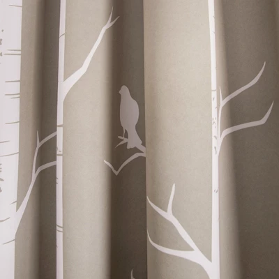 Lush Décor Bird On The Tree Light Filtering Window Curtain Panels Wheat 52X84+2 Set 3 Lush Décor Bird On The Tree Light Filtering Window Curtain Panels Wheat 52X84+2 Set
