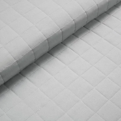 Lush Décor 3pc Farmhouse Box Stitch And Stripe Oversized Reversible Cotton Quilt Set Gray 4 Lush Décor 3pc Farmhouse Box Stitch And Stripe Oversized Reversible Cotton Quilt Set Gray - Image 2