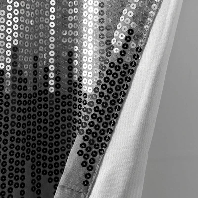 52"x18" Night Sky Sequins Embroidery Window Valance - Lush Décor 6 52"x18" Night Sky Sequins Embroidery Window Valance - Lush Décor - Image 4