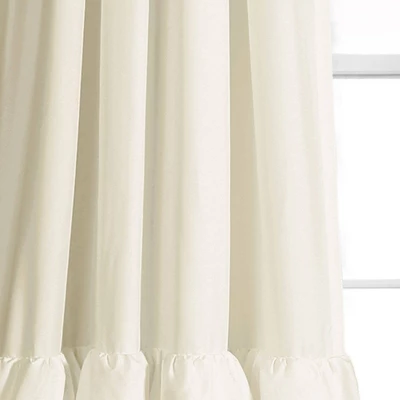 Set Of 2 Allison Ruffle Rod Pocket Light Filtering Window Curtain Panels - Lush Décor 4 Set Of 2 Allison Ruffle Rod Pocket Light Filtering Window Curtain Panels - Lush Décor - Image 2