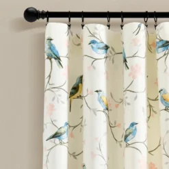Lush Décor Botanical Bird And Flower Light Filtering Window Curtain Panels Multi 52x84 Set -Lush Decor Store GUEST b2866431 6c27 43b8 ba66 93b64dfcf91e