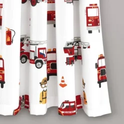 52"x84" Make A Wish Fire Truck Window Curtain Panels Set - Lush Décor -Lush Decor Store GUEST b62442fa d065 4c82 b687 f352c8f9137e