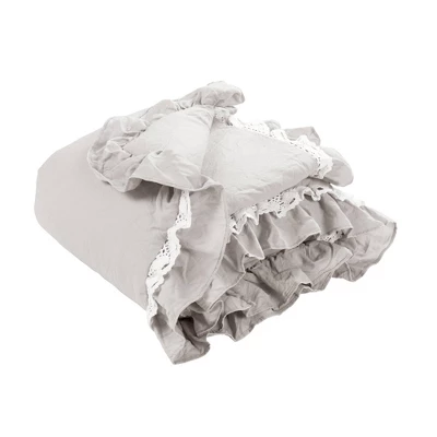 Lush Décor Ella Lace Ruffle Baby Throw Blanket 7 Lush Décor Ella Lace Ruffle Baby Throw Blanket - Image 5