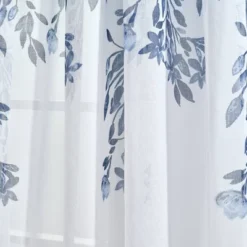2pk 38"x84" Sheer Tanisha Curtain Panels Navy/White - Lush Décor -Lush Decor Store GUEST b9407e5e 2827 49a1 ad3b cc6afc9a5f75 1