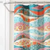 72"x72" Hailey Watercolor Wave Single Shower Curtain Turquoise - Lush Décor 2 72"x72" Hailey Watercolor Wave Single Shower Curtain Turquoise - Lush Décor -Lush Decor Store GUEST bda28d1f 36b7 4ed0 8396 b15a67f3f260